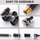 L H Comfortable Grip|Multiple Spray Modes|Brass Nozzle Water Spray Gun For ½” Water Pipe - Tuzzut.com Qatar Online Shopping