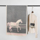 Horse Pattern Cashmere Winter Scarf 66632 - TUZZUT Qatar Online Shopping