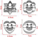 Set of 4 Stainless Steel Cookie Cutter S4675494