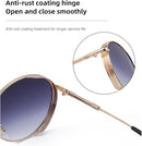 Metal Round Frame Men and Women Sunglass S4511793 - TUZZUT Qatar Online Shopping