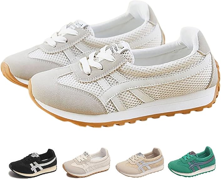 Women's Thick Sole Sneakers Beige PS25 Women's Thick Sole Sneakers Beige PS25