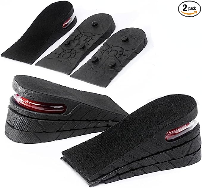 Height Increasing Insole 3-Layer Air Cushion Heel Insert Lift Shoes Insole for Men and Women Invisible Elevator Insoles 6cm S4479967 - Tuzzut.com Qatar Online Shopping