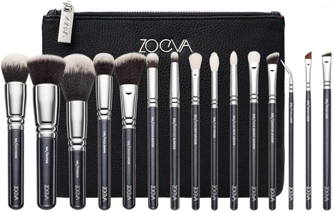 ZOEVA Brushes Makeup Cosmetics Brush Tool Complete Set set of 15 Pennelli Makeup brushes Face Eye Brushes Kit Blending Makeup Brushes set Complete Eye Set Bag