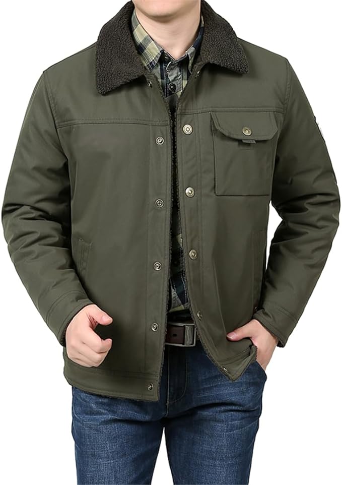 Men's Thick Fleece Jacket FJ4442 - TUZZUT Qatar Online Shopping