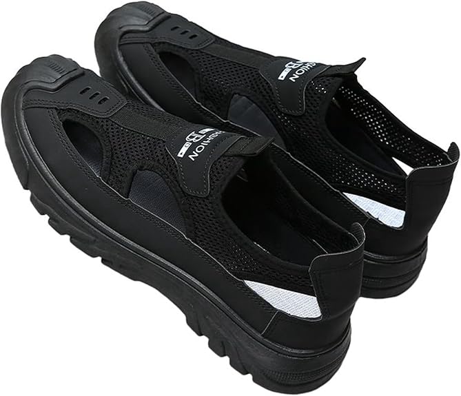 Men's Closed Toe Sandals Black BS72 Men's Closed Toe Sandals Black BS72