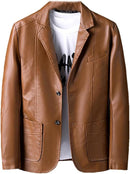 Autumn Casual Motorcycle Leather Jacket S4705030 - TUZZUT Qatar Online Shopping