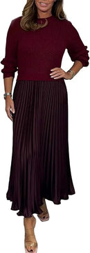 Sweatshirt Top and Pleated Bottom 170330 - TUZZUT Qatar Online Shopping