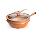 HomeEssentials Non-Stick Iron Pressure Cooker with Steamer Basket - TUZZUT Qatar Online Shopping