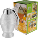 Honey Dispenser with Base No Drip Syrup Dispenser Reusable Plastic Acrylic Syrup Jar 200ml - TUZZUT Qatar Online Shopping
