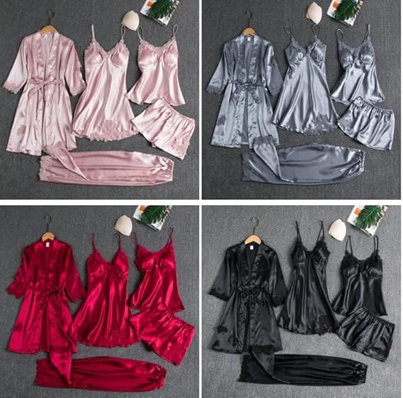 Women's Pajamas Comfortable Five Piece Set 006748027