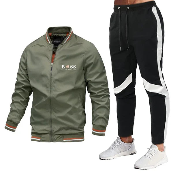 Men's 2 Pcs Tracksuit Set TZ7802 - TUZZUT Qatar Online Shopping
