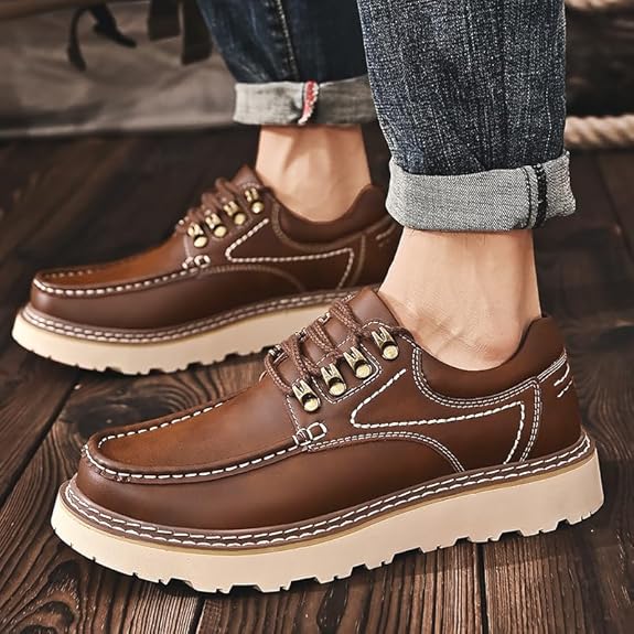 Men's Premium Cowhide Walking Shoes