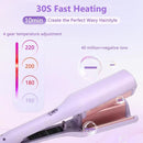 French Egg Roll Hairstyle iron V-shaped Hair Curler 32mm Big Deep Wave LR -188 - TUZZUT Qatar Online Shopping