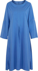 Women's Cotton Linen Dress with Pocket Loose Dress Kaftan Dress Long Sleeve Summer Maxi Casual Sundress   B75973 - TUZZUT Qatar Online Shopping