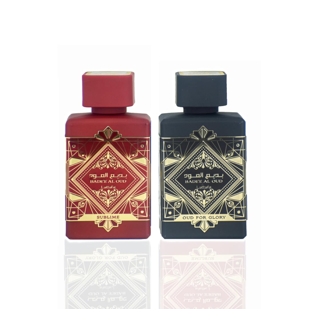Bade'e Al Oud for Glory & Bade'e Al Oud Sublime EDP | By Lattafa Perfumes - Where Warmth Meets Opulence In Perfumery Bade'e Al Oud for Glory & Bade'e Al Oud Sublime EDP | By Lattafa Perfumes - Where Warmth Meets Opulence In Perfumery