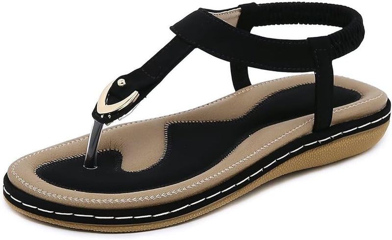 T-Strap Flip Flops Flat Sandals FS789 - TUZZUT Qatar Online Shopping