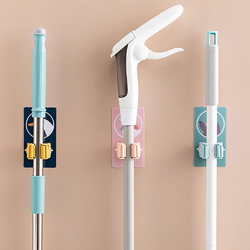 Wall Mounted Broom Clip Mop Grippers 2pcs 1557600 - TUZZUT Qatar Online Shopping