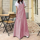 Vintage Striped Jumpsuits for Women, Casual Summer Wide Leg Pants   S5045907 - TUZZUT Qatar Online Shopping