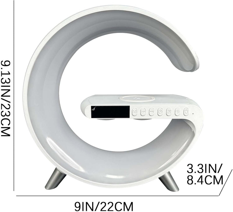 Wireless Charger Atmosphere Lamp With Bluetooth Speaker G63 - TUZZUT Qatar Online Shopping