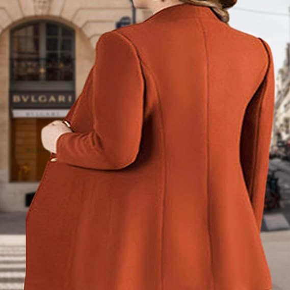 Autumn Winter Mid-length Woolen Coat 71888 - TUZZUT Qatar Online Shopping