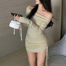 Women's Long Sleeve Bodycon Dress 412856 - TUZZUT Qatar Online Shopping