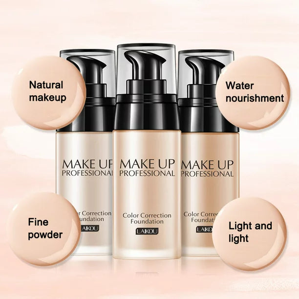 Foundation Soft Nature Long Wear Oil Control Concealer Liquid Foundation Cream 40ml - Tuzzut.com Qatar Online Shopping