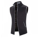 Men's Sweater Vest Knitted Sleeveless Jacket Casual Slim Velvet Thick Winter Warm Hombre Zipper Cardigan S4040188 - Tuzzut.com Qatar Online Shopping