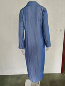 Elegant and Fashionable Women's Temperament Neutral Long Sleeved Dress 365606 M - TUZZUT Qatar Online Shopping