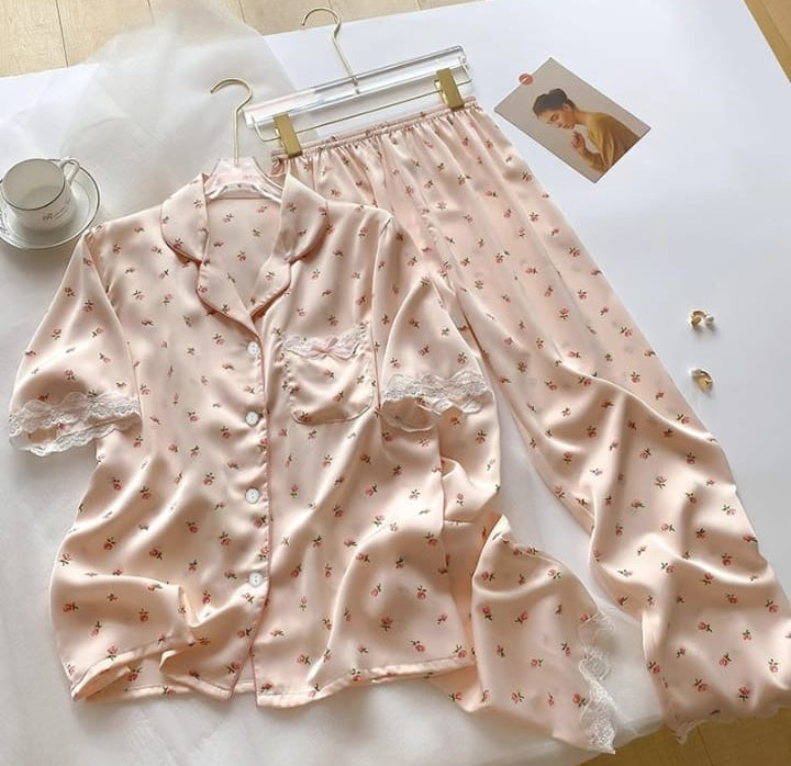 Women's Short Sleeves Sleepwear Three-Piece Set 577699 Women's Short Sleeves Sleepwear Three-Piece Set 577699
