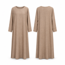 Women’s Taupe Beige Long-Sleeve Maxi Dress MC-A14