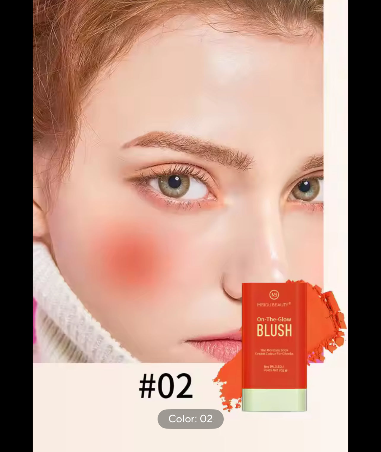 2 in 1 Clay Pigmented Powdery Cream Blusher 483005 2 in 1 Clay Pigmented Powdery Cream Blusher 483005