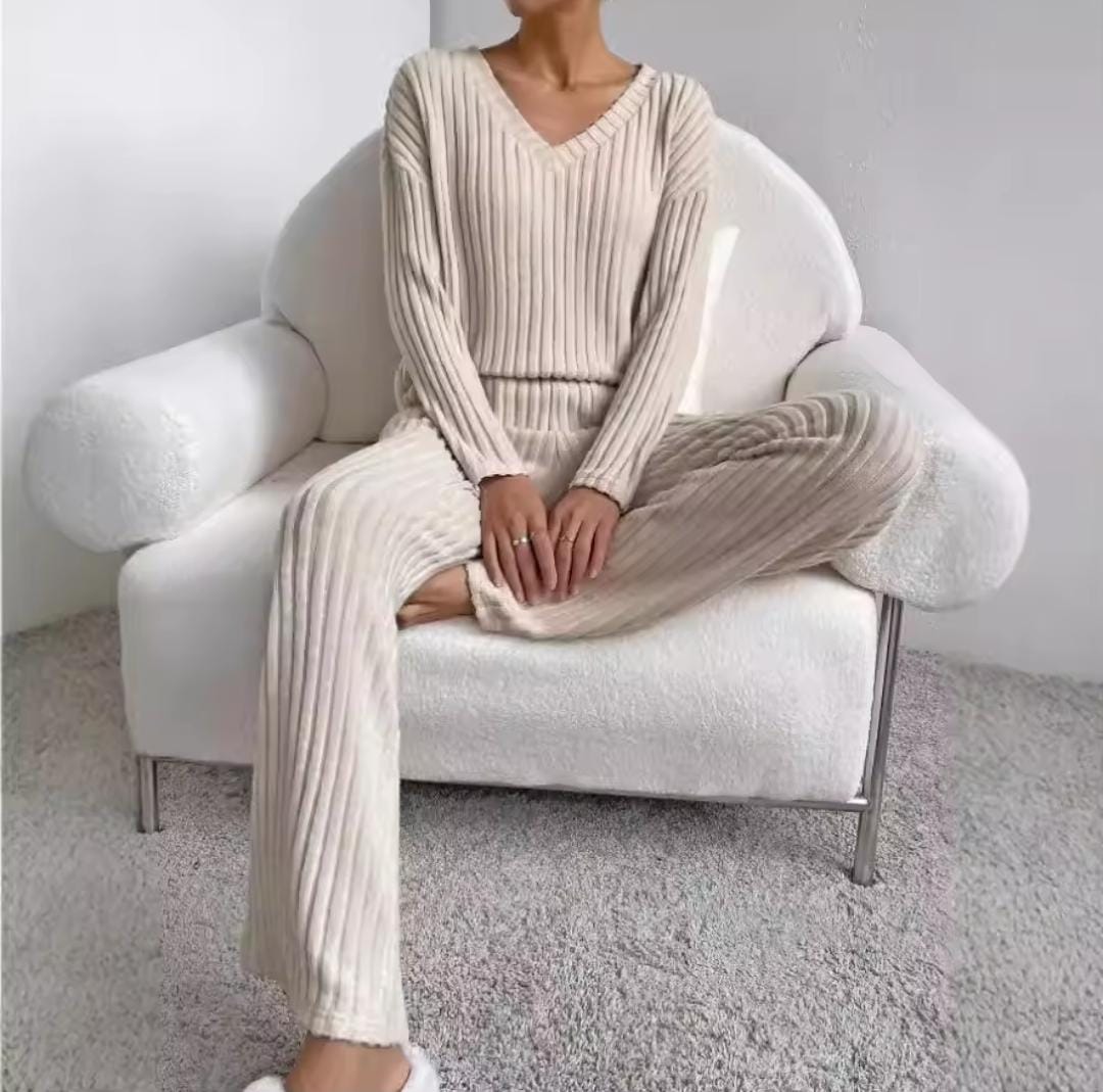 Women's Cross-Border Two-Piece Knitted Suit B-479002 Women's Cross-Border Two-Piece Knitted Suit B-479002