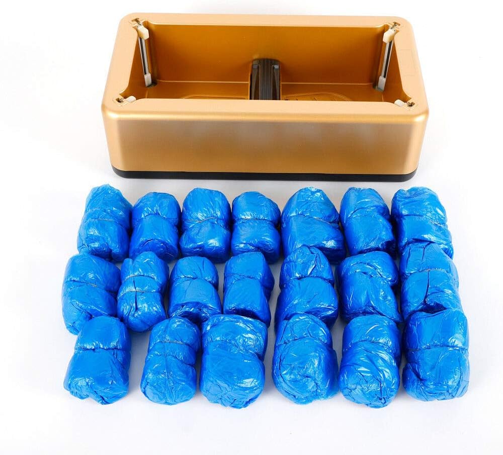 Automatic Shoe Cover Dispenser + 200pc Disposable Plastic Shoe Cover Automatic Shoe Cover Dispenser + 200pc Disposable Plastic Shoe Cover