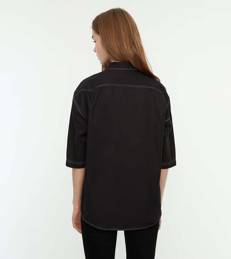 Women's S hort sleeve  Fashion shirt  10024 - TUZZUT Qatar Online Shopping