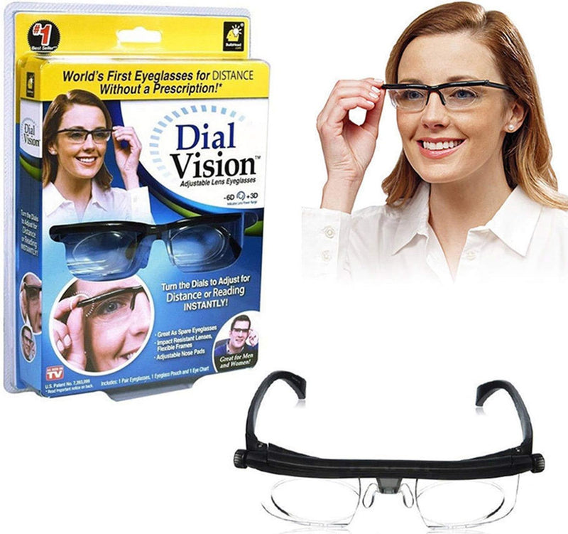 New Adjustable Strength Lens Eyewear Variable Focus Distance Vision Zoom Glasses Protective Eyewear Read B-242400 - TUZZUT Qatar Online Shopping