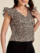 V-Neck Short-Sleeve Shirt    S13734854 - TUZZUT Qatar Online Shopping