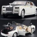 Diecast Cars 1:32 Scale Rolls-Royce Phantom Model Car with Sound and Light for Kids 005405000 - White - TUZZUT Qatar Online Shopping