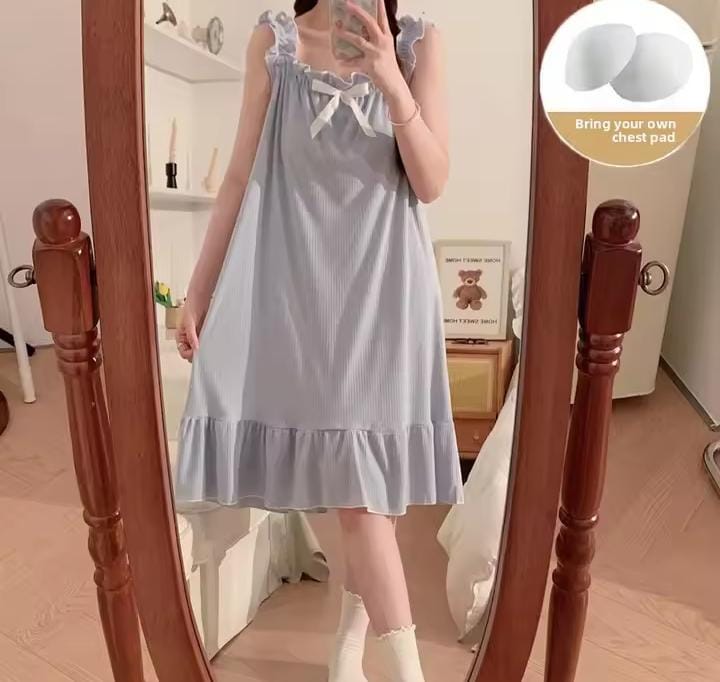 Women's Short Sleeve Comfortable Breathable Nightgown 538003 Women's Short Sleeve Comfortable Breathable Nightgown 538003