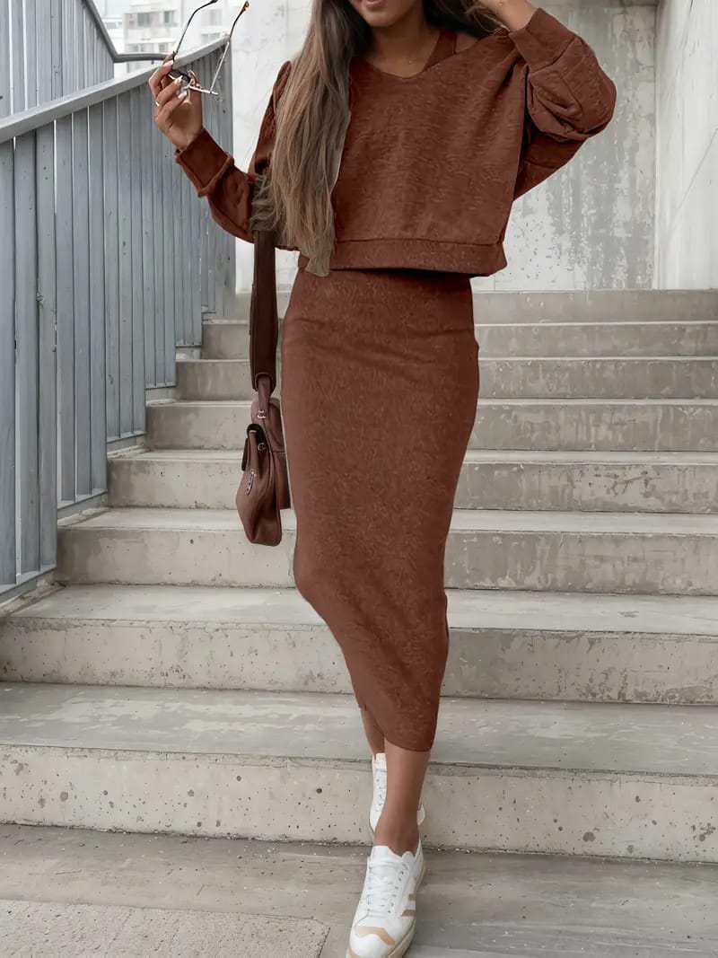 Women's Casual solid color shoulder hoodie plain sleeveless  H40 - TUZZUT Qatar Online Shopping