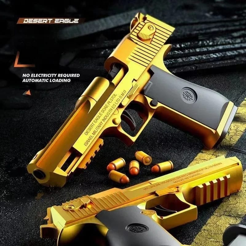 Mechanical Continuous Fire Desert Eagle Toy Gun