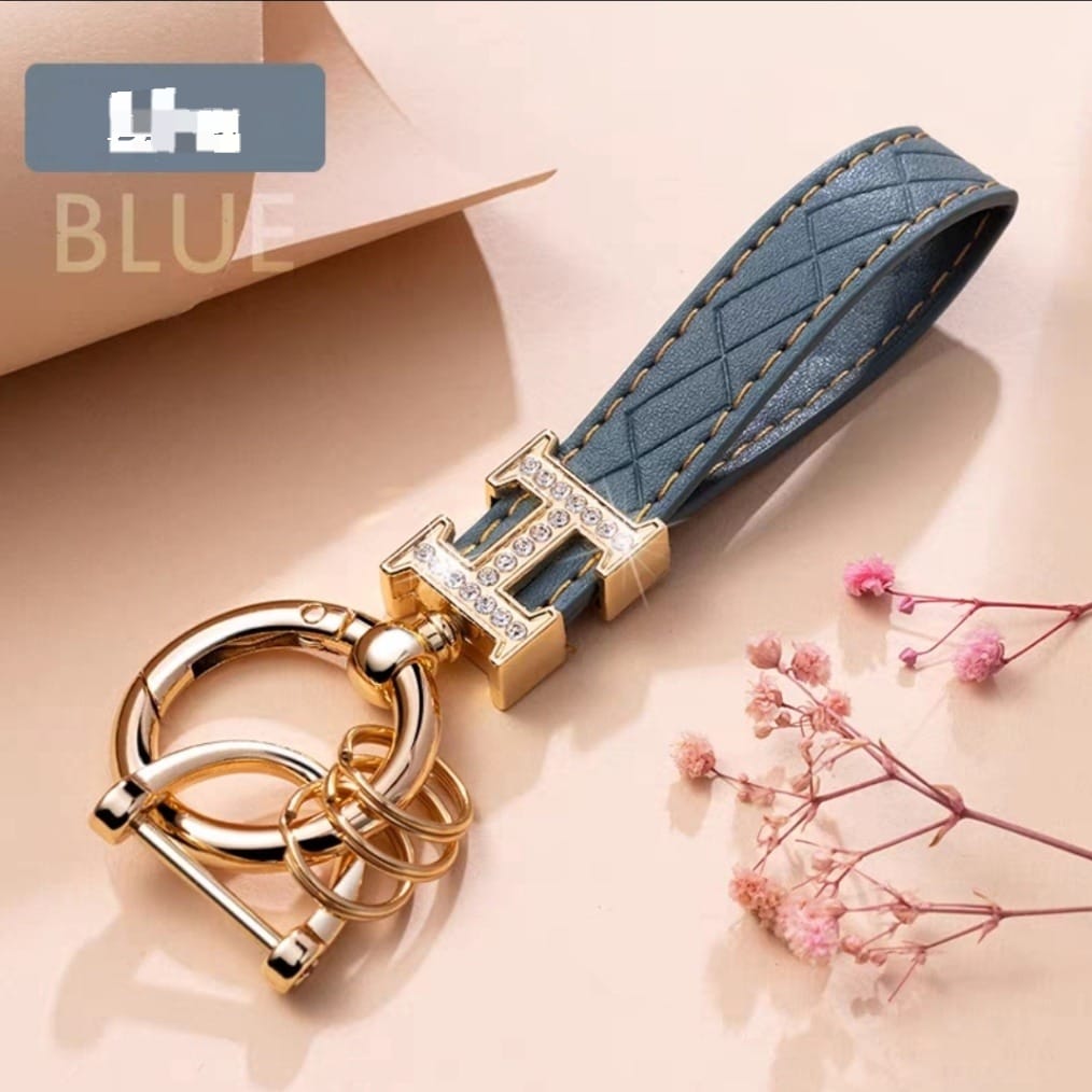 Luxury Diamond Leather Keychain KC32176 Luxury Diamond Leather Keychain KC32176