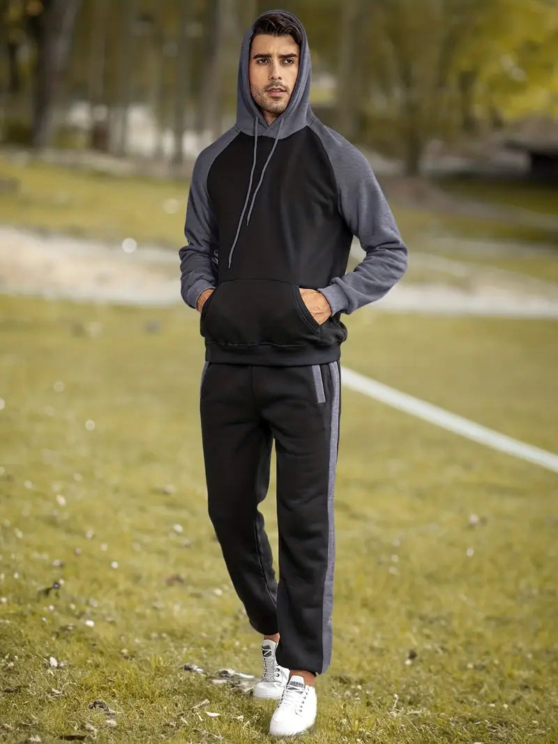 Men's Athletic Casual Sweatsuit Set TZ1206 - TUZZUT Qatar Online Shopping