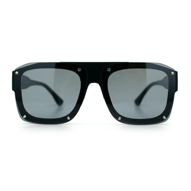 Metal Thorn Stud Mobster Sunglasses S4969025 - TUZZUT Qatar Online Shopping