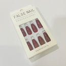 24pcs REMOVABLE FAKE NAILS BEAUTY NAIL ART FASHION STYLE - TUZZUT Qatar Online Shopping