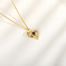 Love Projection Necklace For Women Stainless Steel Couple Necklace S7745210 - TUZZUT Qatar Online Shopping