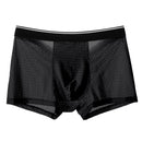 Men Ice Silk Underwear Mesh Breathable Transparent Boxer M-22102 - TUZZUT Qatar Online Shopping
