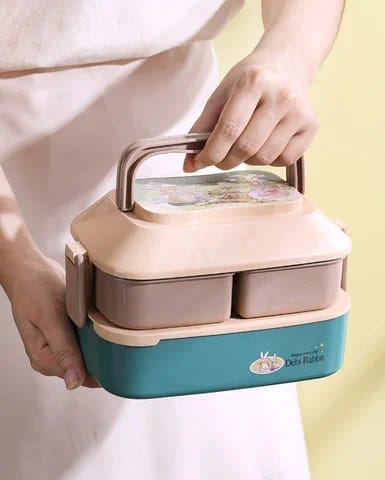 New Storage Freshness Clear Boy Square Girl Stackable Custom Print Lunch Box For Children S4372162 - Tuzzut.com Qatar Online Shopping