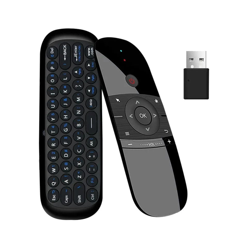 Mini Air Mouse W1 Fly Air Mouse Wireless Keyboard Airmouse For 9.0 8.1 Android TV Box/PC/TV Smart Portable Mini 2.4G Micro USB S10010012 - Tuzzut.com Qatar Online Shopping