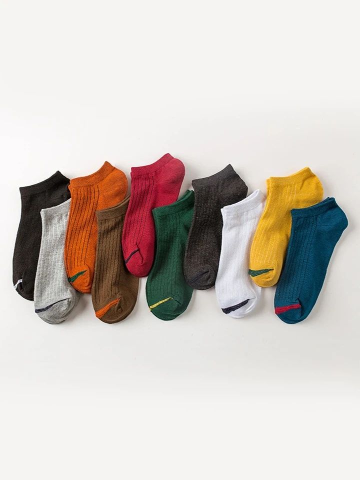 10pairs Men Simple Ankle Socks S1523412