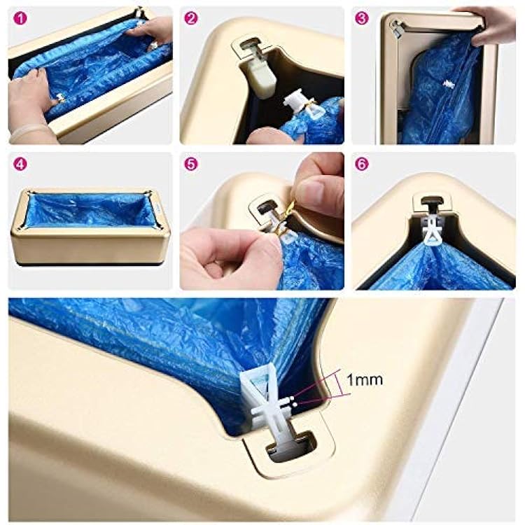 Automatic Shoe Cover Dispenser + 200pc Disposable Plastic Shoe Cover Automatic Shoe Cover Dispenser + 200pc Disposable Plastic Shoe Cover